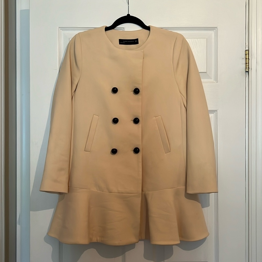 Zara Peplum Coat